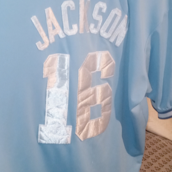 Bo Jackson Kansas City Royals jersey#16 Carolina blue&white. Mitchell&Ness1980 - Picture 9 of 9